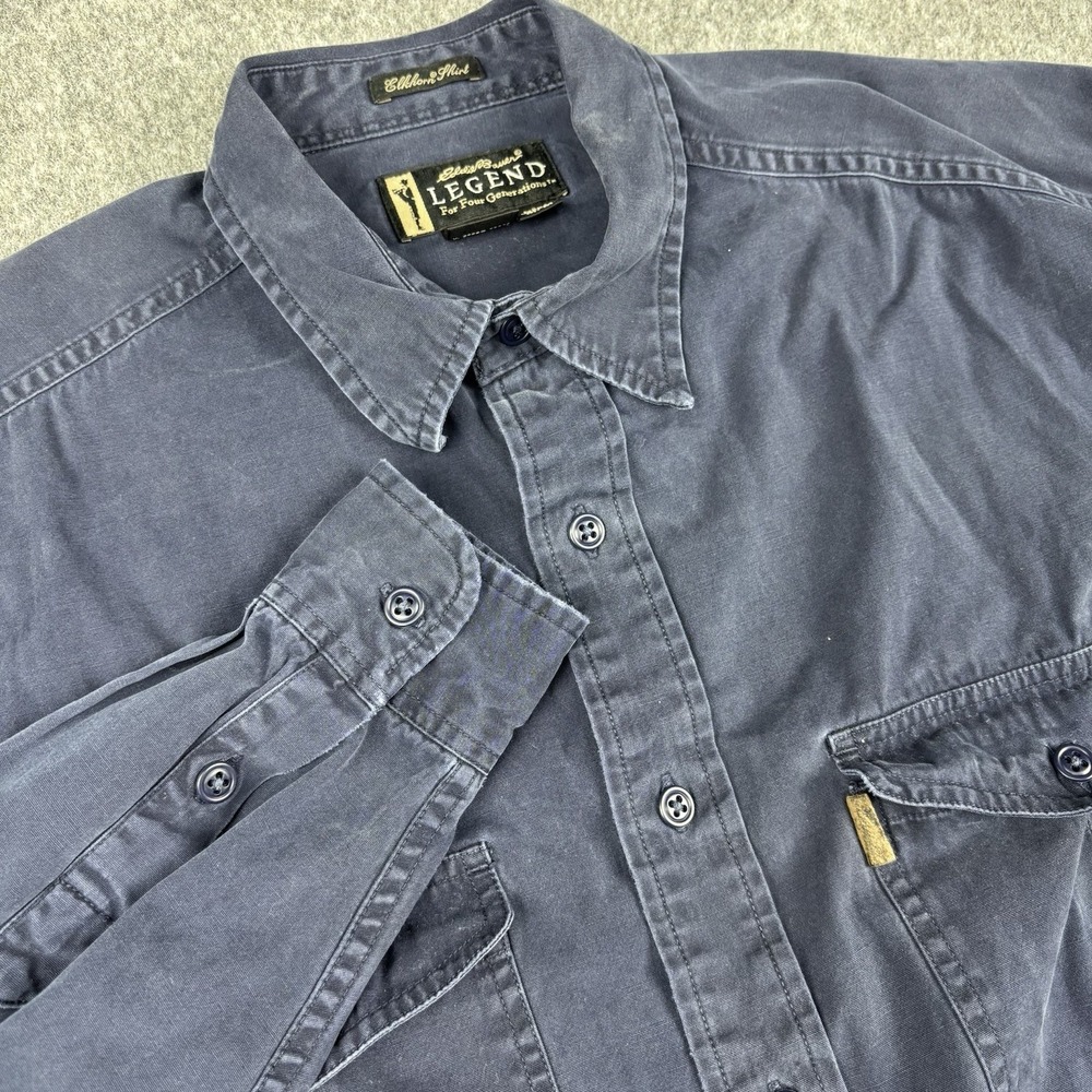 Eddie Bauer Legend For Four Generations Shirt Mens Medium Long Sleeve Outdoor